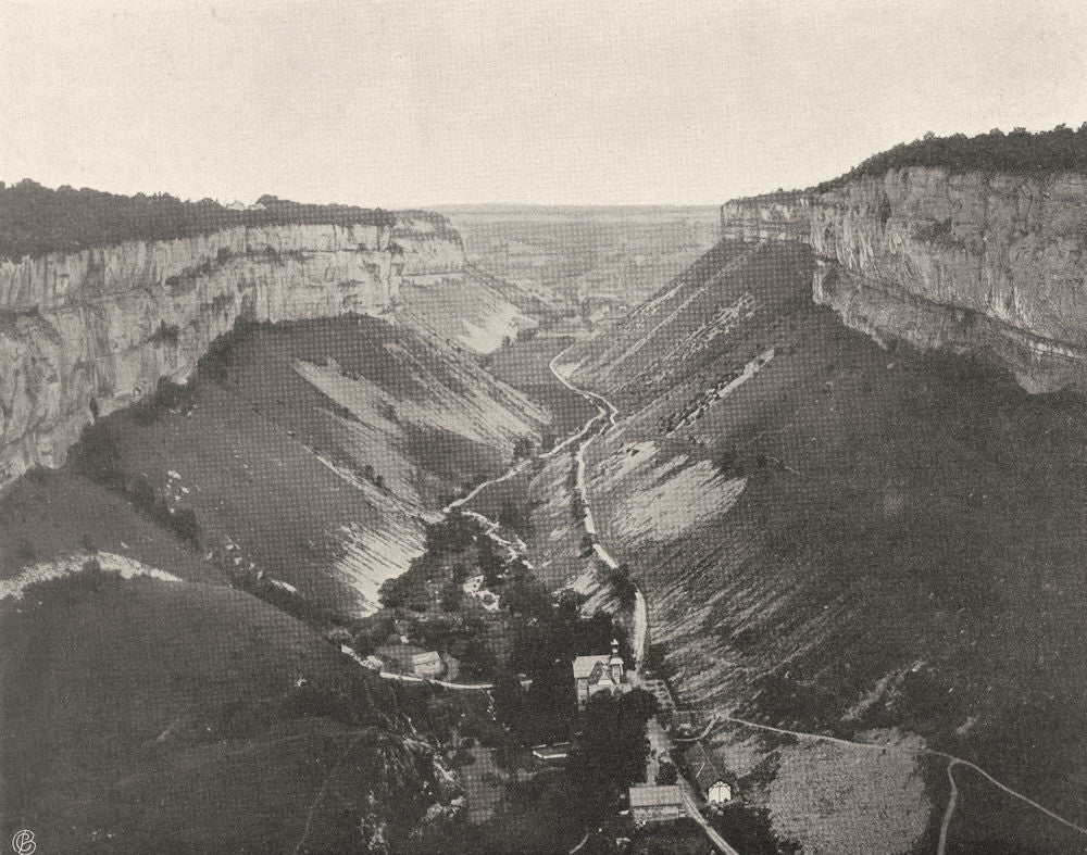 JURA. Cirque de Baume-les-Messieurs (1)  1905 old antique print picture